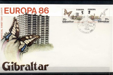 Gibraltar-1986-Europa-Environment-FDC