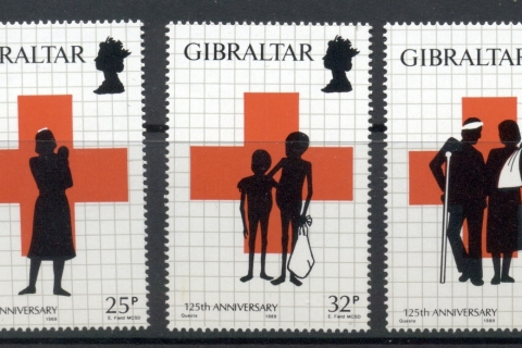 Gibraltar-1989-Red-Cross-125th-Anniversary-MUH