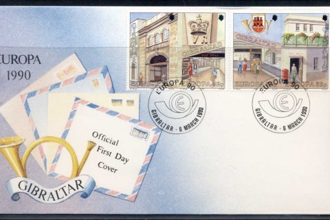 Gibraltar-1990-Europa-Post-Offices-FDC