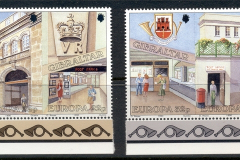 Gibraltar-1990-Europa-Post-Offices-MUH