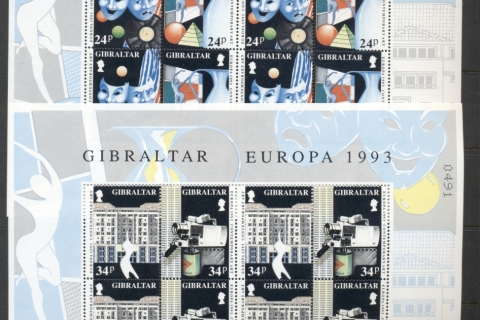 Gibraltar-1993-Europa-2xsheet-MUH