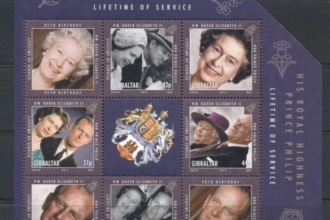 Gibraltar-2011-Royal-Service-of-QEII-Prince-Phillip-sheetlet-MUH