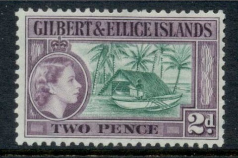 Gilbert-Ellice-Is-1956-QEII-Pictorial-2d-MLH