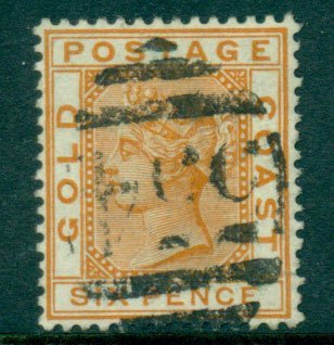 Gold-Coast-1884-91-6d-orange-brown-SG17a-FU-Lot27515