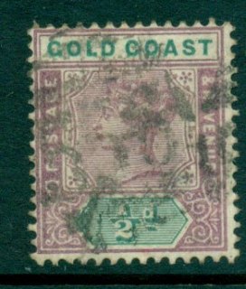 Gold-Coast-1898-1902-½d-dull-mauve-green-FU-Lot27520