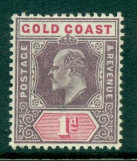 Gold-Coast-1902-1d-dull-purple-carmine-SG39-MH-Lot27526