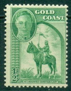 Gold-Coast-1948-KGVI-Pictorial-½d-Mounted-Constable-MLH