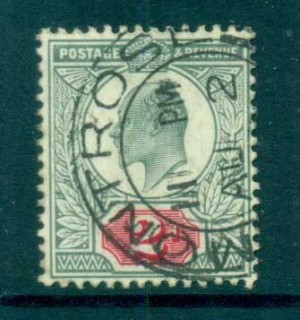 GB-1902-11-KEVII-2d-yellow-green-carmune