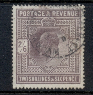 GB-1909-10-KEVII-2-6d-lilac-FU