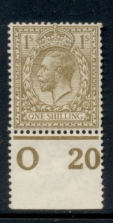 GB-1912-13-KGV-1-black-brown-Portrait-wmk-single-cypher-control-O20-MLH