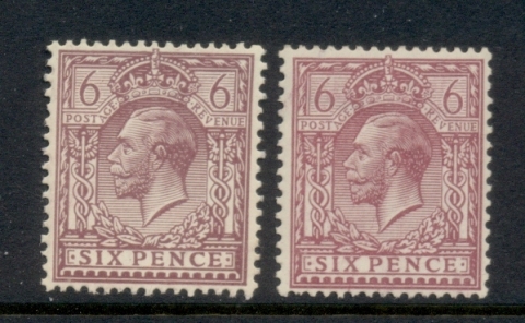 GB-1912-13-KGV-6d-Portrait-wmk-single-cypher-2xshades-MLH