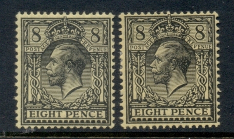 GB-1912-13-KGV-8d-Portrait-wmk-single-cypher-2xshades-MLH