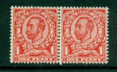 GB-1912-KGV-Portrait-Downey-head-1d-scarlet-re-engraved-Wmk-Crown-pr-MLH-MUH