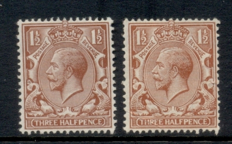 GB-1924-26-KGV-1-5d-wmk-Block-cypher-2xshades-MLH