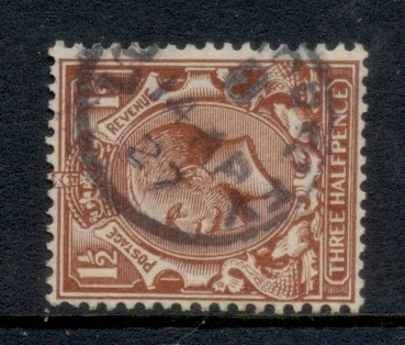 GB-1924-26-KGV-1-5d-wmk-Block-cypher-SIDEWAYS-FU