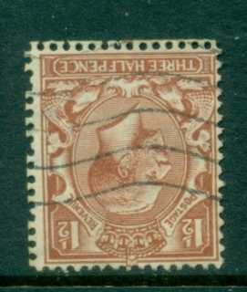 GB-1924-KGV-Portrait-Wmk-Crown-block-GVR-Multiple-Inverted-1-5d-FU