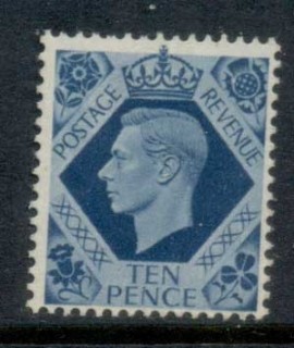 GB-1937-39-KGVI-Portrait-10d-royal-blue-MLH