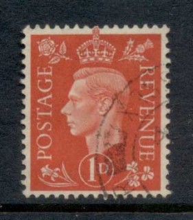 GB-1937-39-KGVI-Portrait-1d-scarlet-FU