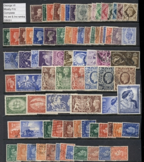 GB-1937-52-KGVI-Complete-inc-Wmk-Vars-FU