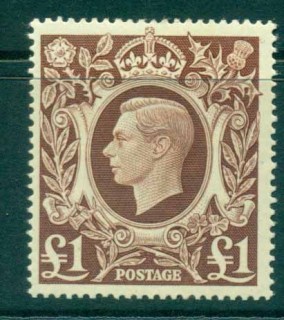 GB-1939-42-KGVI-1-Royal-Arms-MLH-lot32653