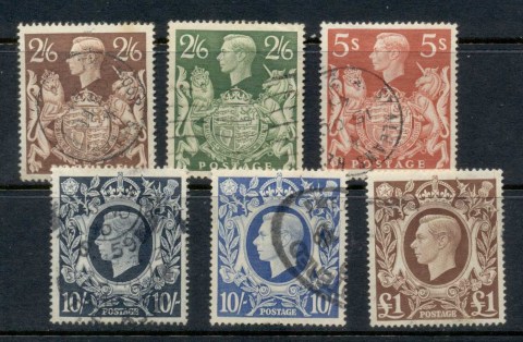 GB-1939-42-KGVI-High-Values-FU