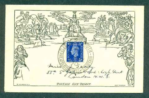 GB-1940-Mulready-Cover-Anniv-FDC-lot50469