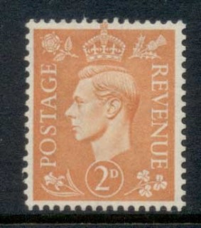 GB-1941-42-KGVI-Portrait-2d-light-orange-MLH