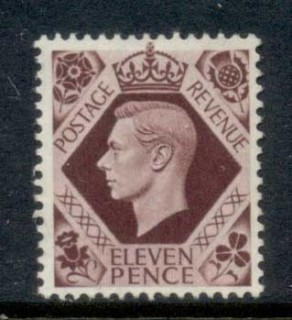 GB-1947-KGVI-Portrait-11d-violet-brown-MLH