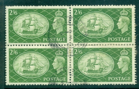 GB-1951-High-Values-2-6-Block-4-VFU-lot32710