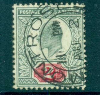 GB-1902-11-KEVII-2d-yellow-green-carmune