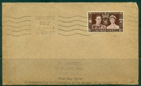 GB-1937-KGVI-Coronation-FDC