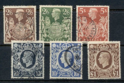 GB-1939-42-KGVI-High-Values-FU