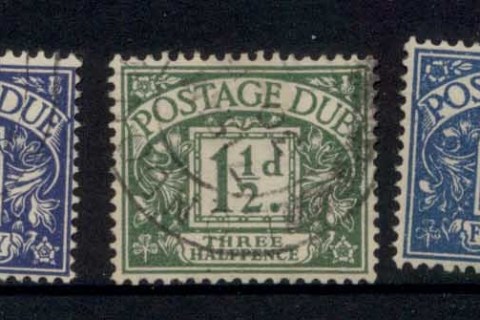 GB-1951-52-Postage-Dues-MLH-FU