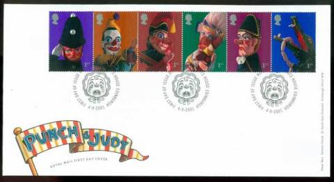 GB-2001-Punch-Judy-FDC-lot21598