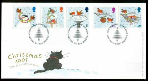 GB-2001-Xmas-FDC-lot21599