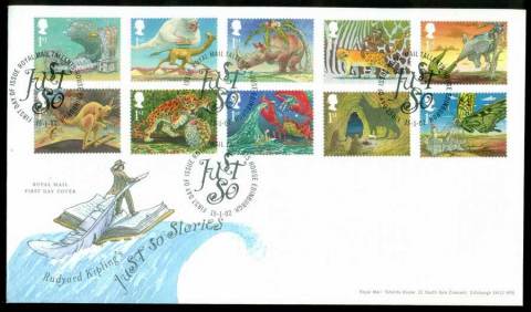 GB-2002-Just-So-Stories-Rudyard-Kipling-FDC-lot21558