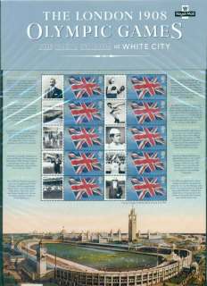 GB-2008-100th-Anniversary-of-1908-Olympics-Smilers-Sheet-Pack-SC-CM-002-Lot43698