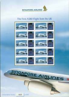 GB-2008-A380-Singapore-Airlines-Maiden-Flight-Stamp-SheetBCSHEET03lot43676