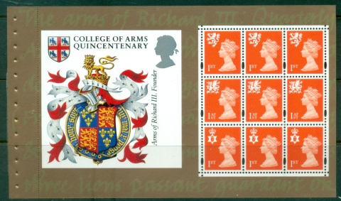 GB-2000-Machin-Booklet-Pane-DP304-ex-Special-by-Design-Prestige-Booklet-MUH