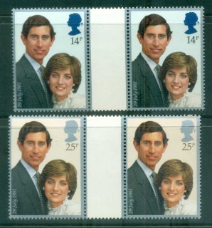 GB-1981-Royal-Wedding-Charles-Diana-gutter-pr-MUH-lot81941