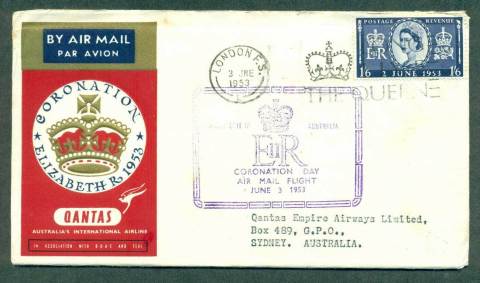 GB-1953-QANTAS-Flight-QEII-Coronation-lot42642