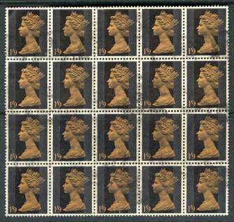 GB-1967-1-9d-Machin-Block-20-FU-Lot13917