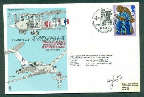 GB-1973-Princess-Marys-RAF-Nursing-Service-Captain-Signed-lot42691