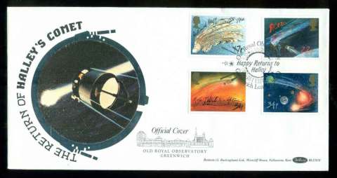 GB-1986-Halleys-Comet-Benham-Silk-FDC-lot51733