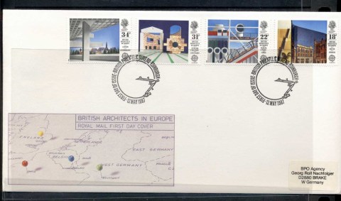 GB-1987-Europa-Architecture-FDC