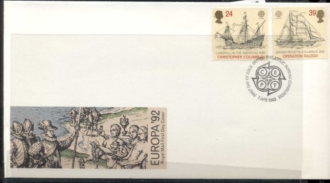 GB-1992-Europa-Columbus-Discovery-of-America-FDC