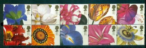 GB-1997-Flowers-Booklet-pane-10-MUH-lot53552