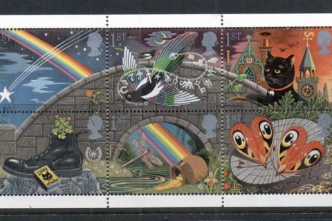 GB-1991-Good-Luck-Symbols-booklet-pane-FU