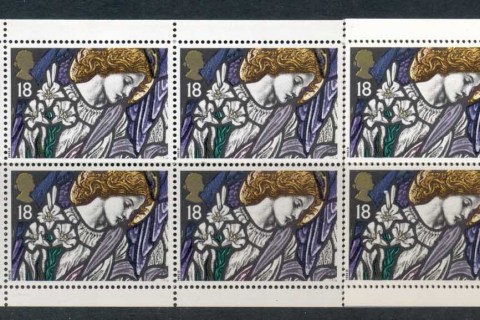 GB-1992-Xmas-Stained-Glass-Window-18p-booklet-20-MUH