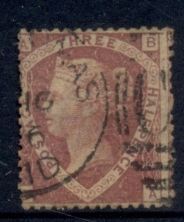 GB-1860-70-1-1-2d-dull-rose-BA-Perf-14-Wmk-Large-crown-faults-FU